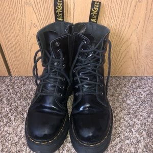 Doc Marten’s black platform boots
